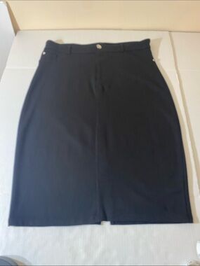 Ashley Blue Black Pencil Skirt - Sleek Workwear